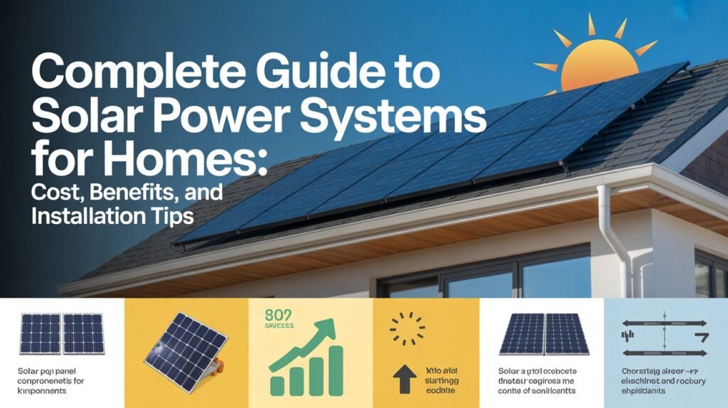 Complete Guide to Solar Power Systems for Homes: Cost, Benefits, and Installation Tips