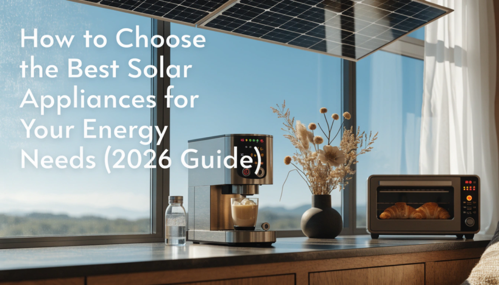 How to Choose the Best Solar Appliances for Your Energy Needs (2026 Guide)