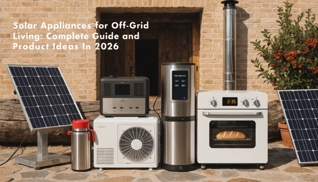 Solar Appliances for Off-Grid Living: Complete Guide and Product Ideas In 2026